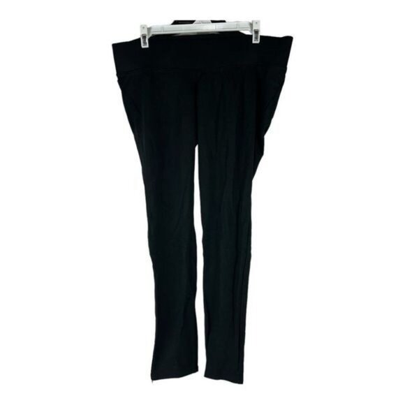 Isabel Maternity By Ingrid & Isabel Black Over Belly Leggings Size Medium - Picture 1 of 4